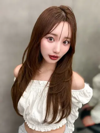 ロング 韓国ヘア/ ミラノのヘアスタイル