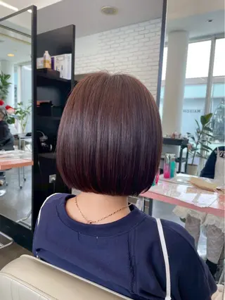 ショート ヘアアレンジ 🎧ayaka/ボブ /透明感カラー🩵のヘアスタイル