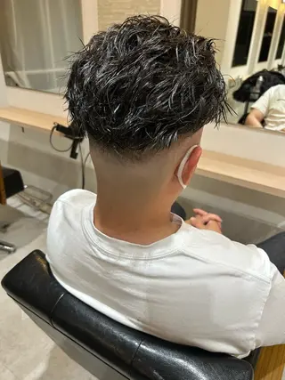 メンズ NAHO 🩵 透明感カラー🫧のヘアスタイル