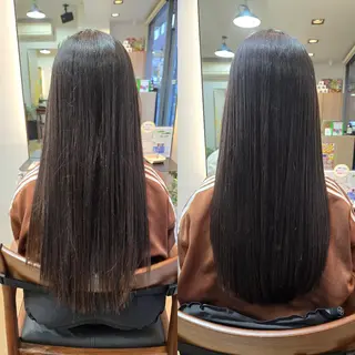 セミロング 野村 果音(カノン)のヘアスタイル