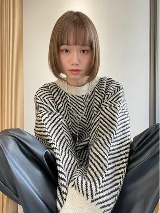 ショート くどうももか 浦和　ショート　ボブのヘアスタイル