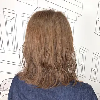 ミディアム カラー TOMOKA 艶髪/透明感カラーのヘアスタイル