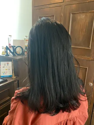 セミロング カラー パーマモデル募集中 渥美翔人のヘアスタイル