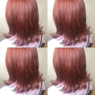 ミディアム カラー 小栗 麻衣のヘアスタイル