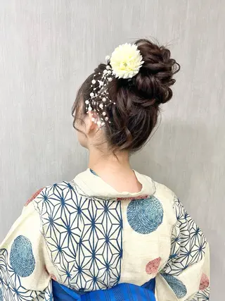 ロング ヘアアレンジ ヘアセット専門店 Rのヘアスタイル