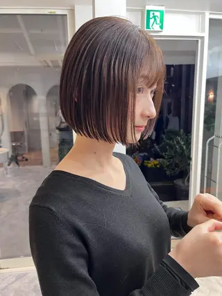 ショート カラー 赤み消しカラー/ ナチュラル/トモキのヘアスタイル