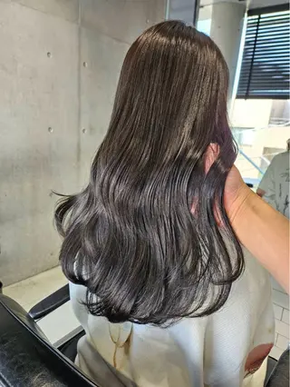 セミロング カラー 【銀座】艶髪/上品な カラー特化/涼/駅近のヘアスタイル
