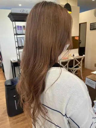 ロング カラー 髪質改善/ブリーチ 田代 龍我のヘアスタイル