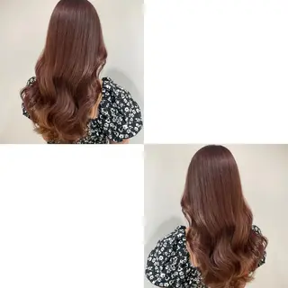 ロング カラー 青沼夏未/オリーブ/ 寒色カラーのヘアスタイル