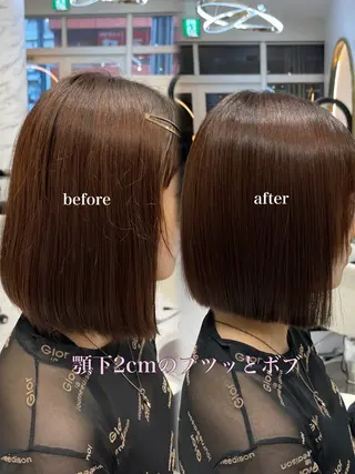 ショート 𝑹𝒊𝒉𝒐🎀 名駅/大人韓国ヘアのヘアスタイル