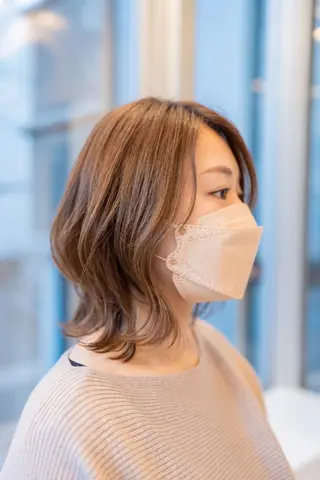 ミディアム カラー Lazo/ 原弥和子のヘアスタイル
