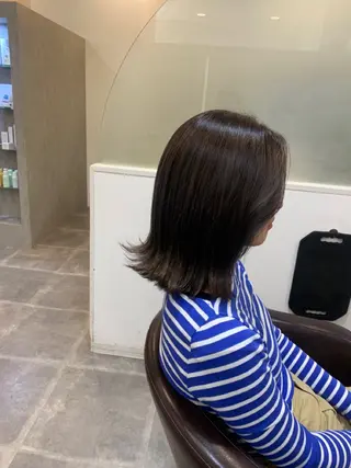 ミディアム カラー ボブ 西宮北口/みなみのヘアスタイル