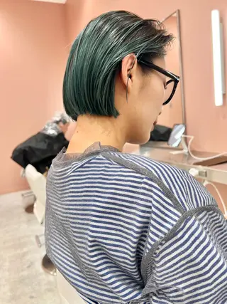 ショート カラー 🌿ショート🌿 パーマ🌿淳平のヘアスタイル