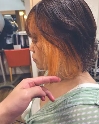 ショート カラー Keita 白髪ぼかしのヘアスタイル