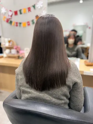 ロング カラー 巻ける髪質改善🫧ハ イライト/永田汰伊智のヘアスタイル
