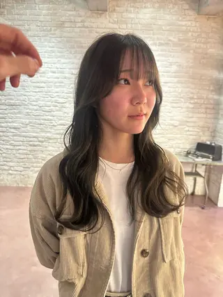 セミロング 福島 立也のヘアスタイル