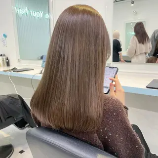 ミディアム カラー 【美髪矯正/絹髪】 🎀hinano🎀のヘアスタイル