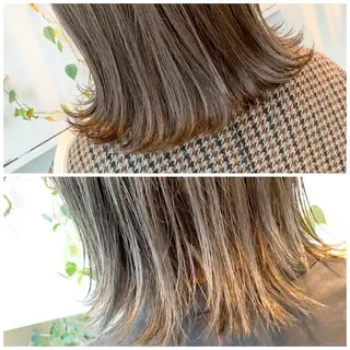 ミディアム カラー ヘアアレンジ 東北No.1完全個室 💐梶谷社長のヘアスタイル