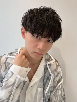ミディアム メンズ モデル募集 神田梨世🪼のヘアスタイル