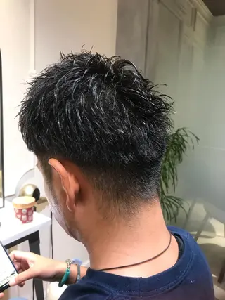 メンズ 乾かすだけで艶髪酸性 ストレート髙橋悠耶のヘアスタイル