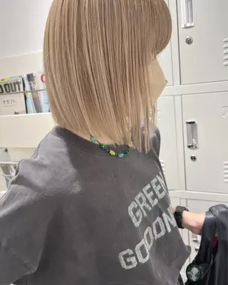 ミディアム WARP/縮毛矯正 山野辺のヘアスタイル