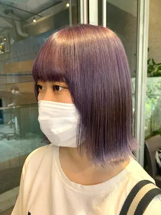 ミディアム カラー 🤍垢抜け♡透明感 カラーmoeka🤍のヘアスタイル