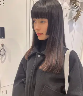 セミロング 柔らかブラウン/栄/ tomitaのヘアスタイル