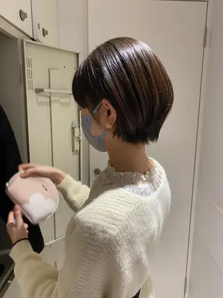 ショート カラー ウルフカット ハッシュカット/七海のヘアスタイル