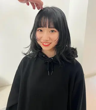 ミディアム カラー 顔周りカット/透明感 カラー✂️MEIのヘアスタイル