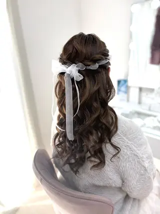 ロング ヘアアレンジ ヘアセットサロン /上坪愛美のヘアスタイル