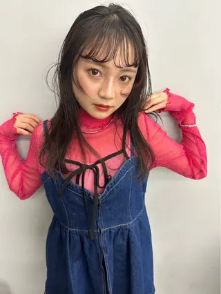 セミロング カラー 福岡美容室Daisy hairのヘアスタイル