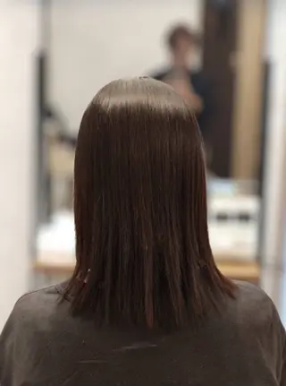 セミロング オーガニックカラー トリートメントSENのヘアスタイル