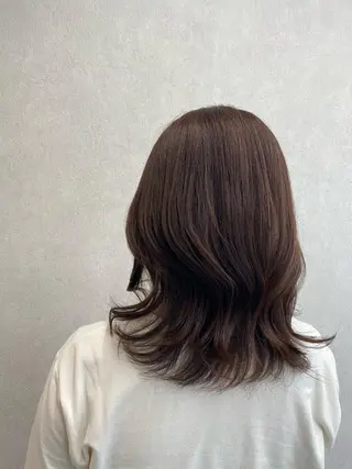 セミロング カラー tocca 💜石田愛結💜のヘアスタイル