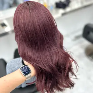 カラー 儚いピンク🩷 /メンズパーマのヘアスタイル