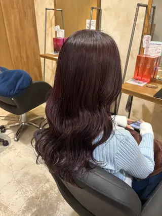 ロング カラー ツヤカラー🫧Sae ネイルモデル募集中のヘアスタイル