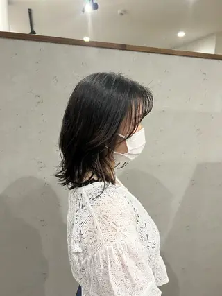 ミディアム ナチュラルカラー 錦糸町【三橋衿奈】のヘアスタイル