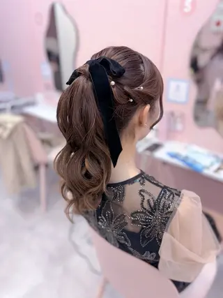 ロング LARME ヘアメ りほのヘアスタイル