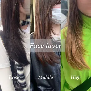 ロング 韓国レイヤー ☁️🫧森ハリス誠一のヘアスタイル