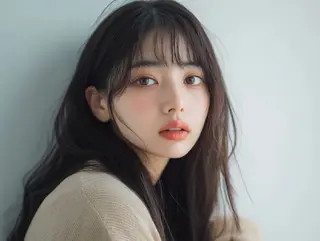 ロング カラー Luisハイライト　 喜連瓜破、髪質改善のヘアスタイル