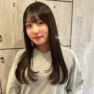 ロング 柔らかいcolor ￤韓国￤🩰マユ🩰のヘアスタイル