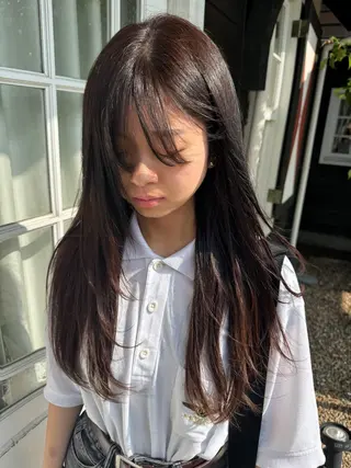 ロング 鈴木 杏のヘアスタイル