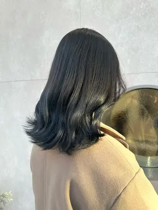 ミディアム カラー 横浜／🐈‍⬛ haru🐈‍⬛🎀のヘアスタイル