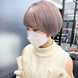 ショート カラー シールエクステ特化 ハイトーン、NANAのヘアスタイル