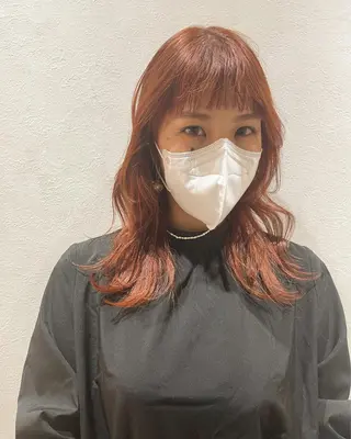 セミロング 早瀬裕之 パーマのヘアスタイル