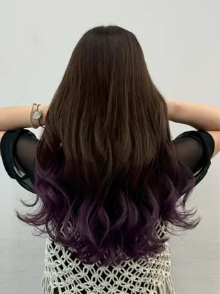 ロング ✩*Ayane*✩ うる艶カラー🫐のヘアスタイル