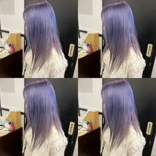 セミロング カラー ✨縮毛矯正✖︎顔周り レイヤー✨ナカムラのヘアスタイル