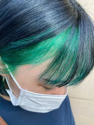 ショート カラー ヘアアレンジ TSUNA 🌙 Lim 五反田のマツエク・マツパデザイン