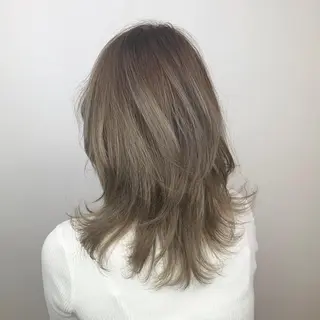 セミロング カラー 似合わせカット🌿 前川のヘアスタイル