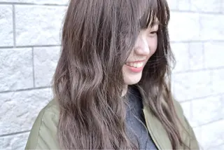 セミロング カラー 信原 獎人のヘアスタイル