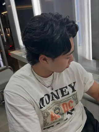 ミディアム メンズ 佐々木 大地のヘアスタイル